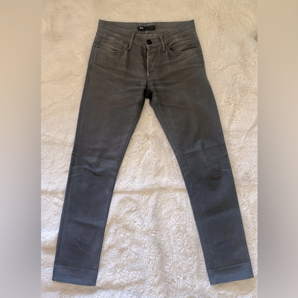 NWOT 3x1 NYC M5 Black Denim Selvedge Straight Fit Jeans Pants US 29